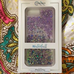Casemate IPhone 8plus Purple Glow Glitter Case